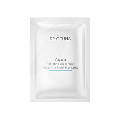 DR.C. TUNA სახის დამატენიანებელი და აღმდგენი ქაღალდის ნიღაბი AQUA