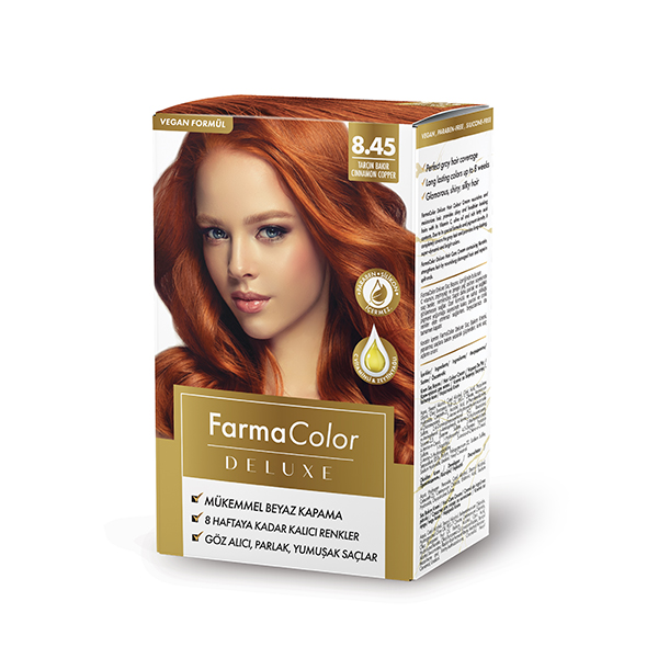 თმის ვეგანური საღებავი DELUXE HAIR, 8.45