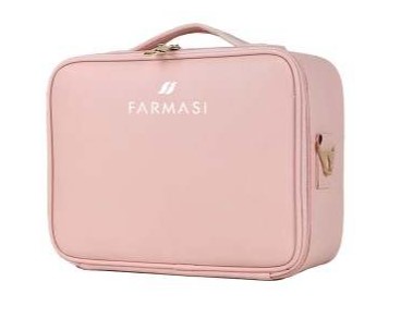 ბრენდირებული კოსმეტიკის ჩანთა სარკით