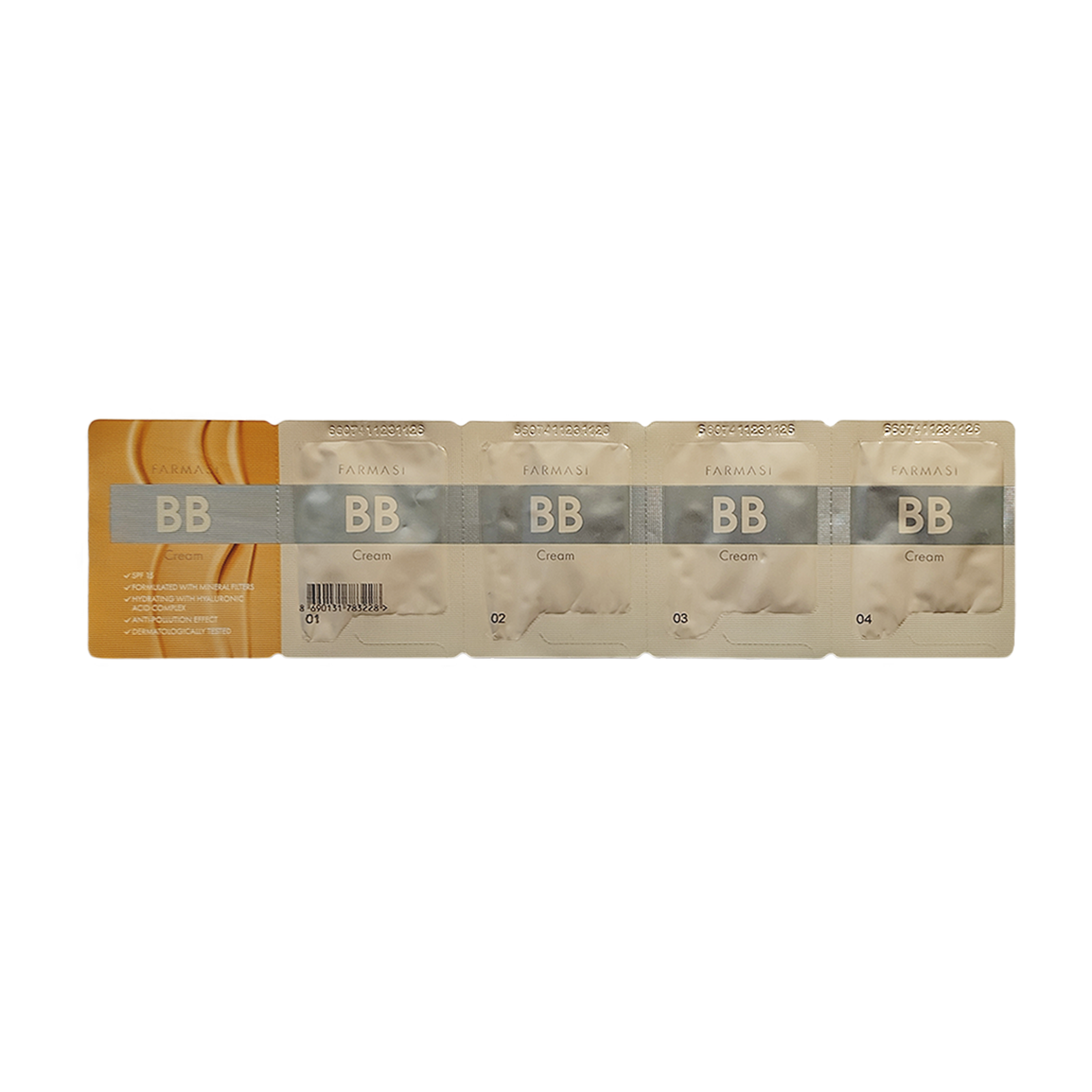 ტესტერი BB კრემი 01 02 03 04 1,5 მლ.