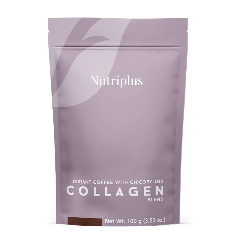 NUTRIPLUS ხსნადი ნუტრი ყავა COLLAGEN 100 გრ.