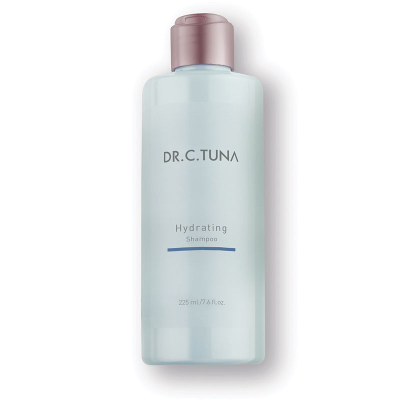 DR. C TUNA ყოველდღიური მოხმარების დამატენიანებელი შამპუნი HYDRATING, 225 მლ.