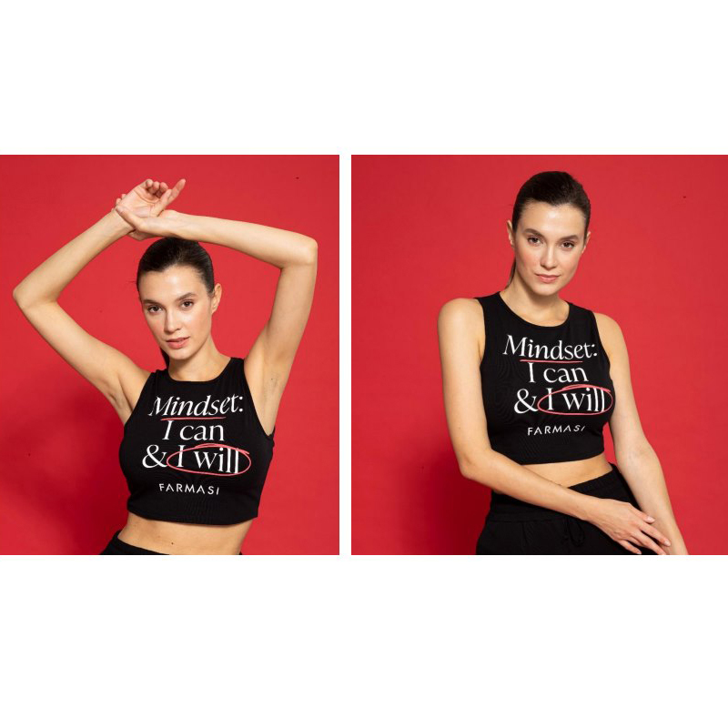 ბრენდირებული ტოპი პრინტით, XL