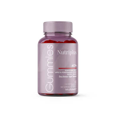 NUTRIPLUS ვაშლის სიდრის ძმარი ACV+ 60 საღეჭი აბი