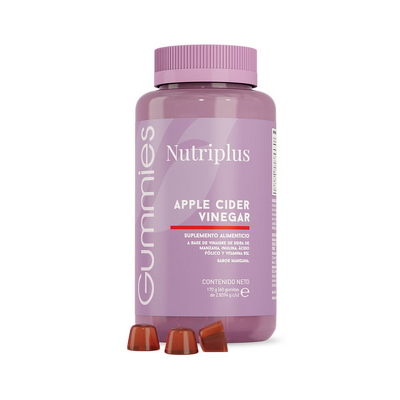 NUTRIPLUS ვაშლის სიდრის ძმარი ACV+ 60 საღეჭი აბი