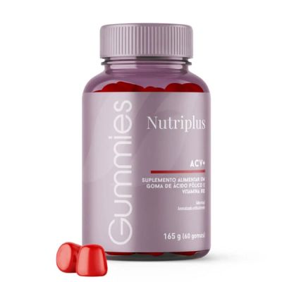 NUTRIPLUS ვაშლის სიდრის ძმარი 60 საღეჭი აბი