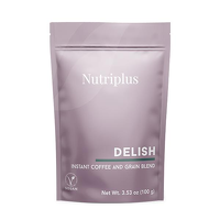 NUTRIPLUS ხსნადი ნუტრი ყავა DELISH 100 გრ.