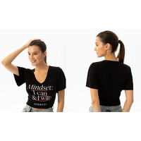 ბრენდირებული მაისური პრინტით BLACK, XXXL