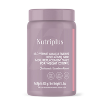 NUTRIPLUS შეიკი მარწყვის არომატით STRAWBERRY 520 გრ.